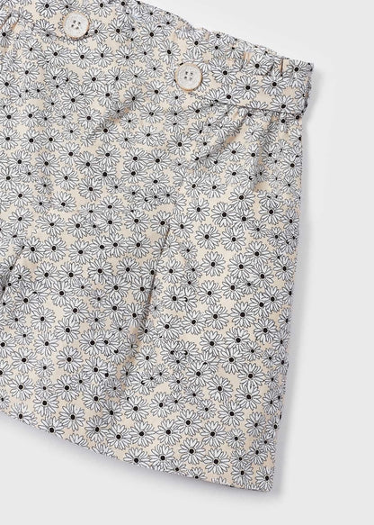 Almond Daisy Print Short