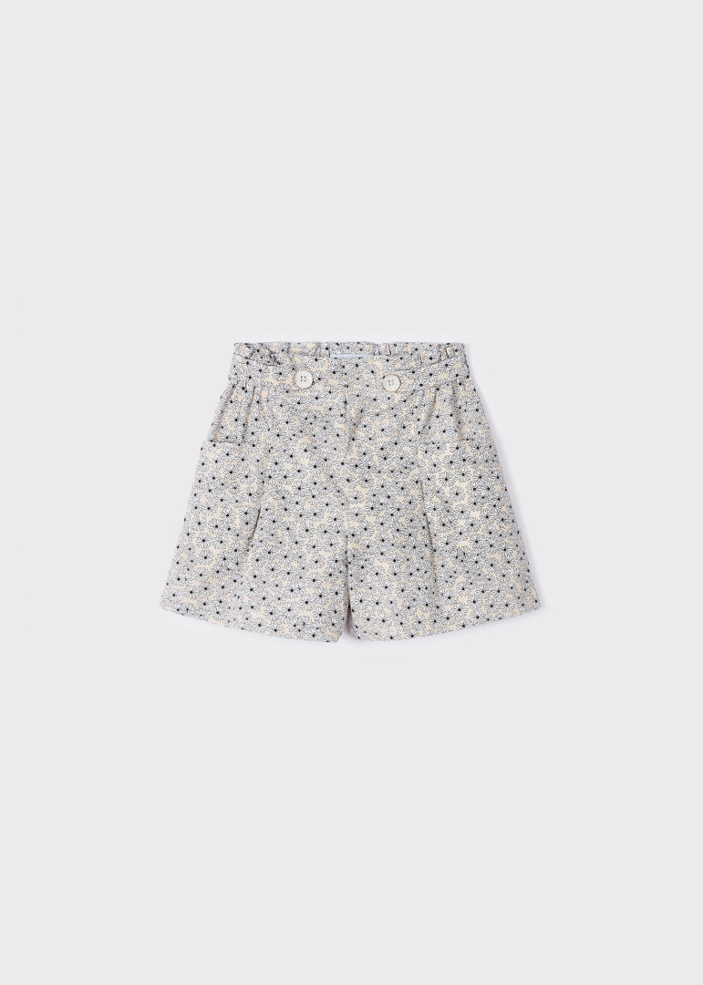 Almond Daisy Print Short