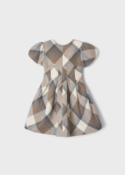 Camel Plaid Dress
