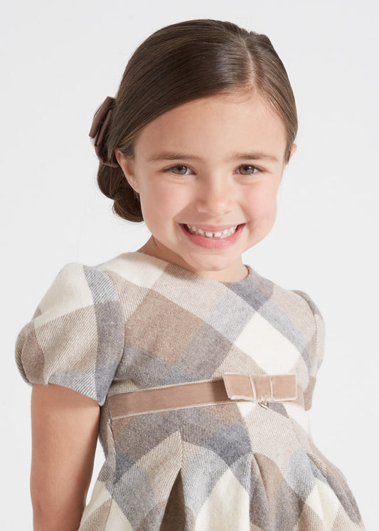 Camel Plaid Dress