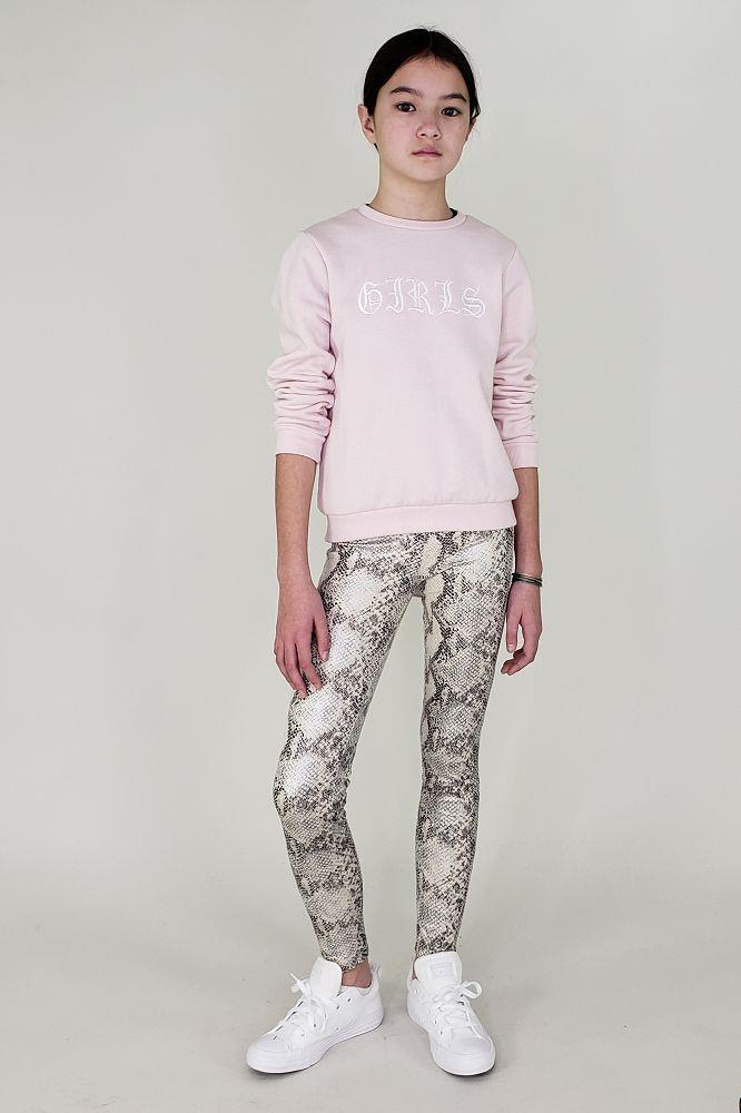 White/Grey Snakeprint Pant