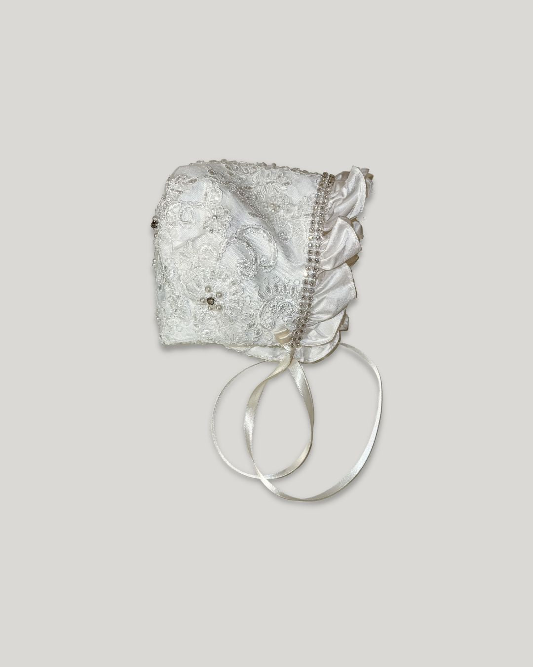 exclusive christening gown Expressions Boutique NY, rhinestone and pearl baptism dress, all lace baptism gown Woodbury NY, baby girl christening outfit Long Island boutique, heirloom christening gown, boutique baptism wear