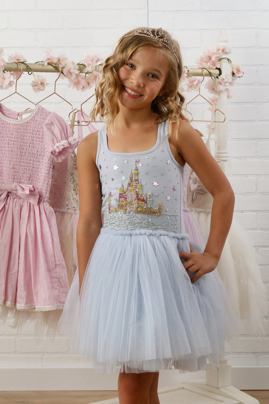 Sky Blue Castle Tulle Dress