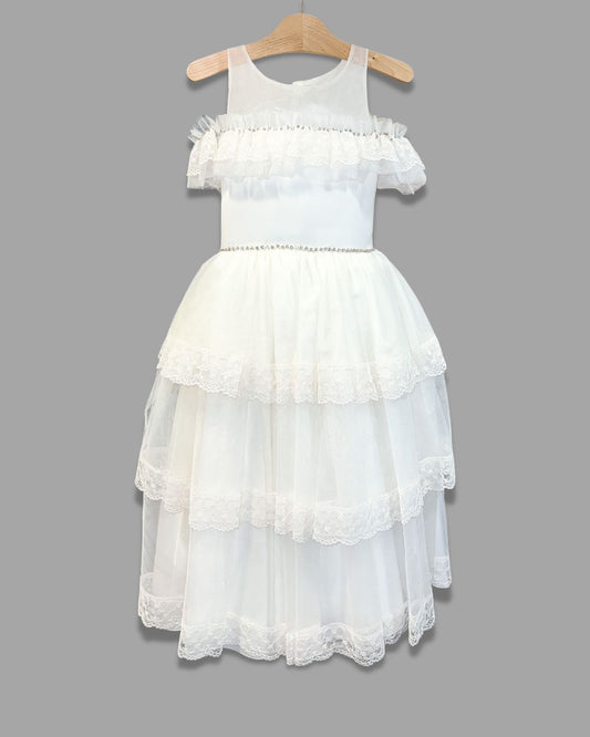 Taliya 3 Tier Dress with Lace