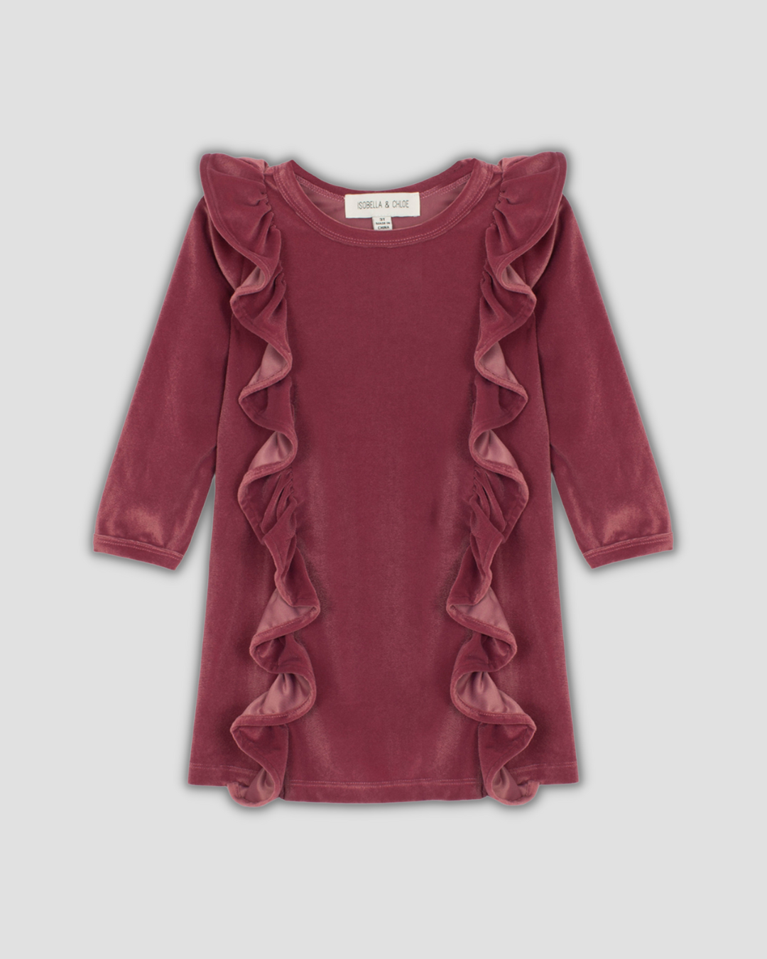 Red Sugar Plum Velvet Dress