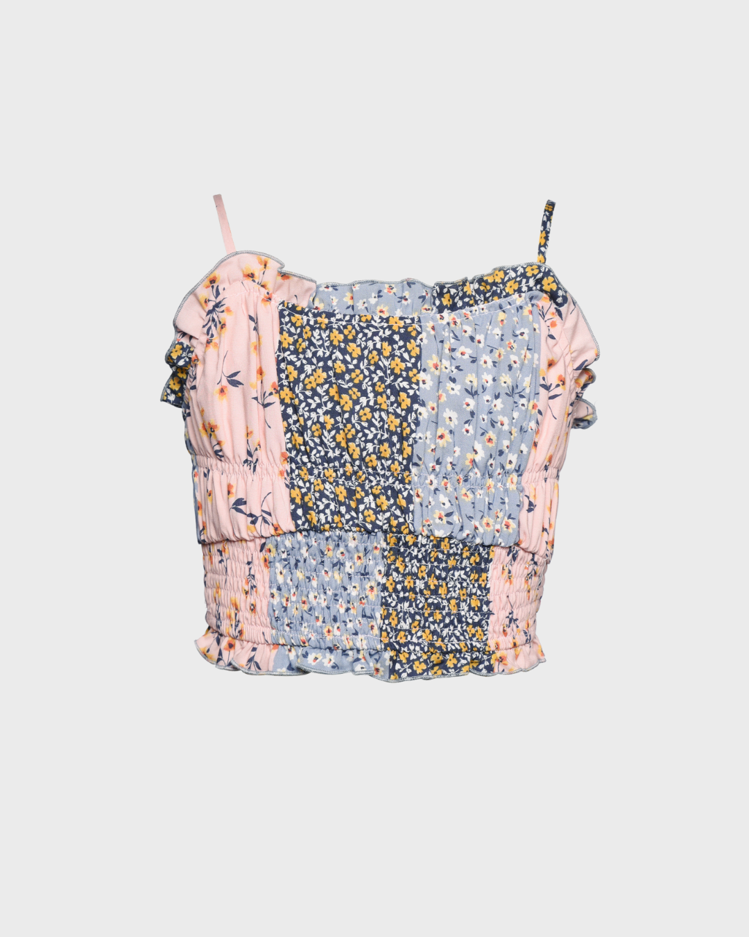 Patchwork Floral Crop Top