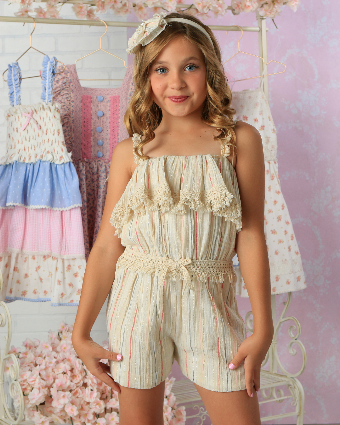 Maisie Desert Stripe Romper