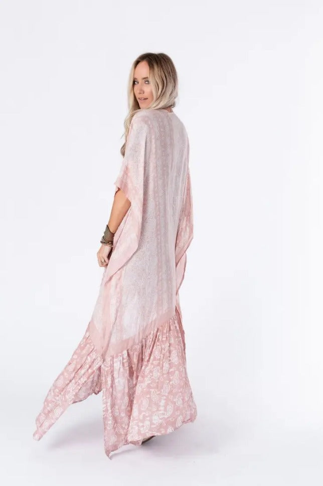 Blush Paisley Duster Kimono